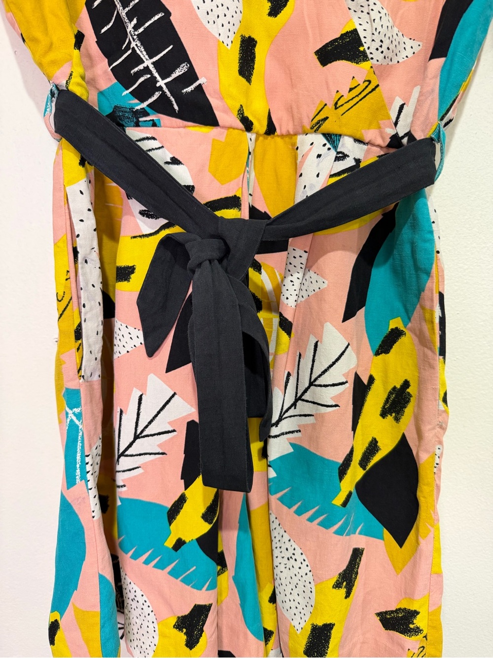 Atelier Bingo x Gorman Silk Linen Printed Romper Gone Bananas AU 10 US 6 - Picture 6 of 14